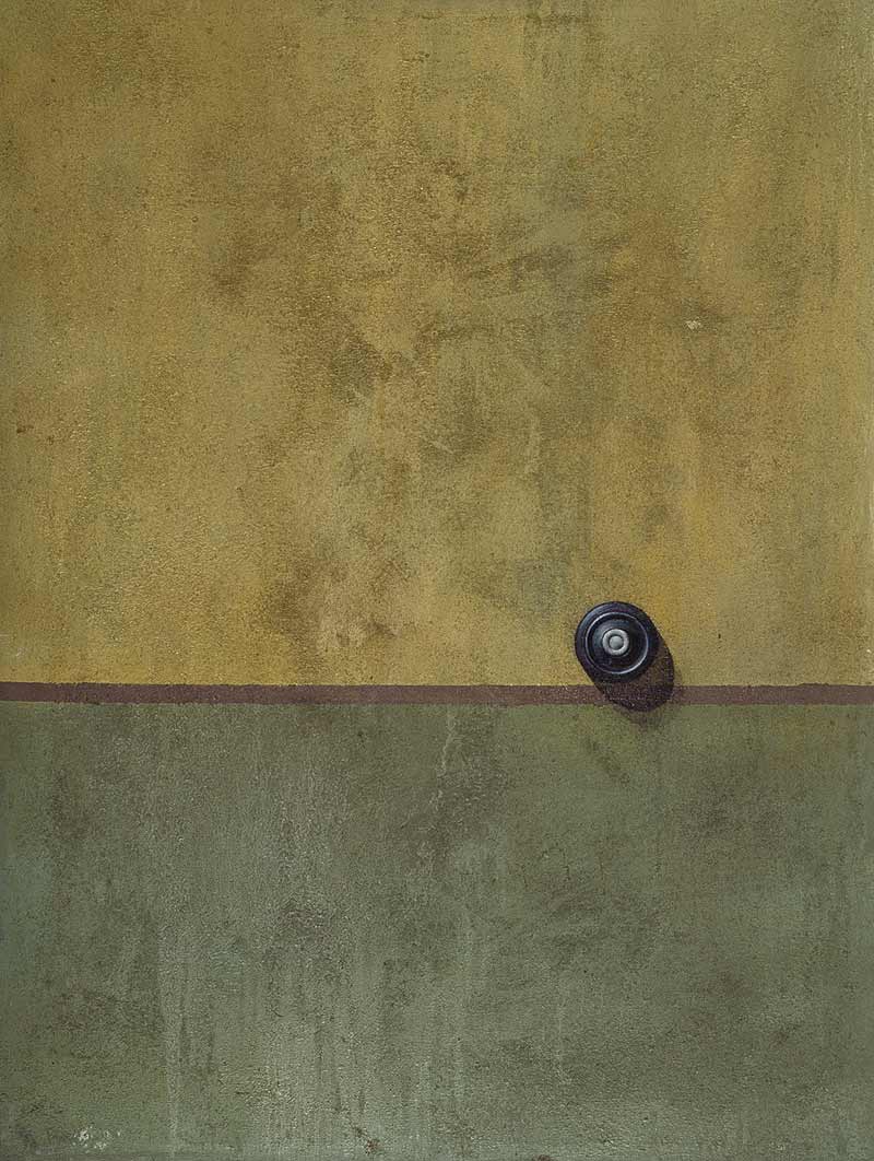 Stefan Kraft; Hausflur X, 1985; Mischtechnik auf Leinwand, 135 × 100 cm; &copy; Stefan Kraft / VG Bild-Kunst, Bonn