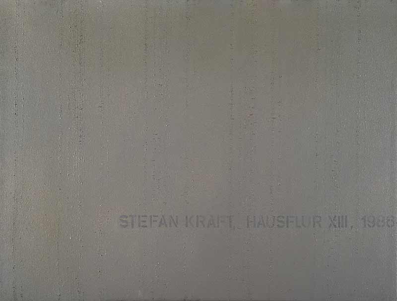 Stefan Kraft; Hausflur XIII, 1986; Öl auf Leinwand, 100 × 135 cm; © Stefan Kraft / VG Bild-Kunst, Bonn