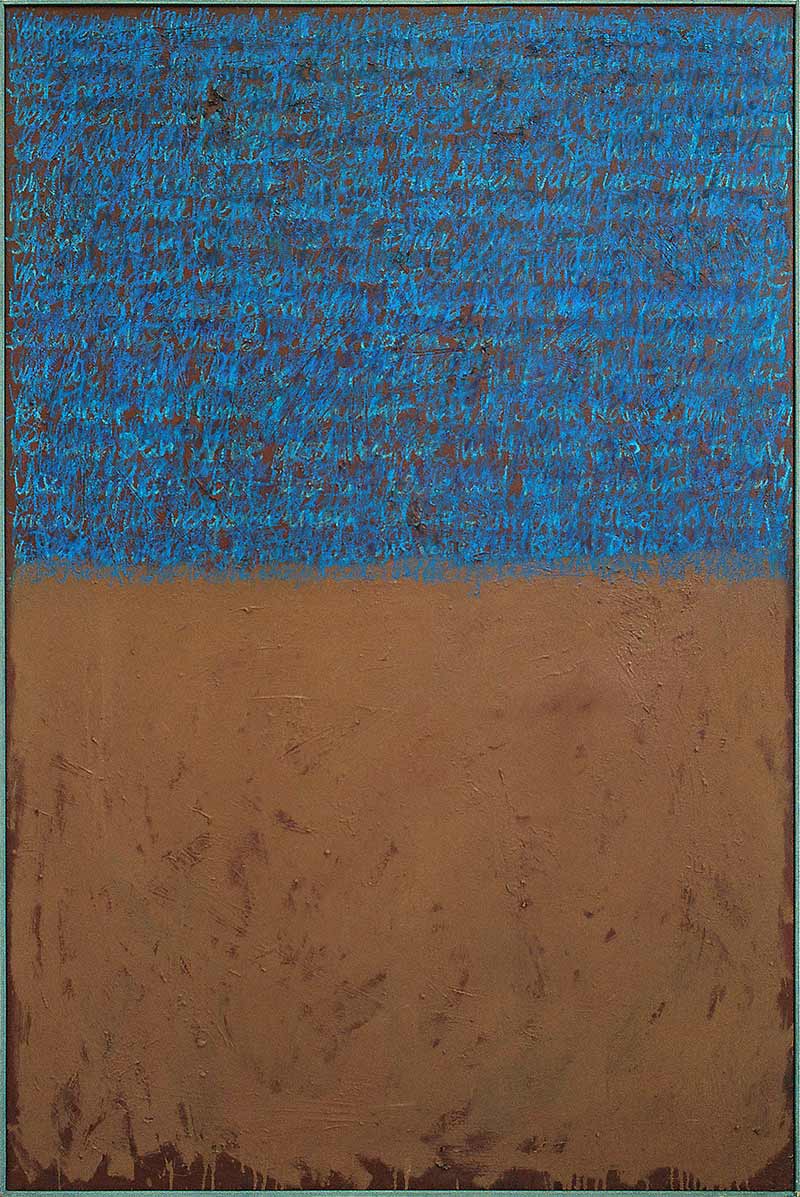 Stefan Kraft; Wieviele Vaterunser nötig sind, den Himmel zu schauen, 1988; Öl auf Leinwand, 150 × 100 cm; &copy; Stefan Kraft / VG Bild-Kunst, Bonn