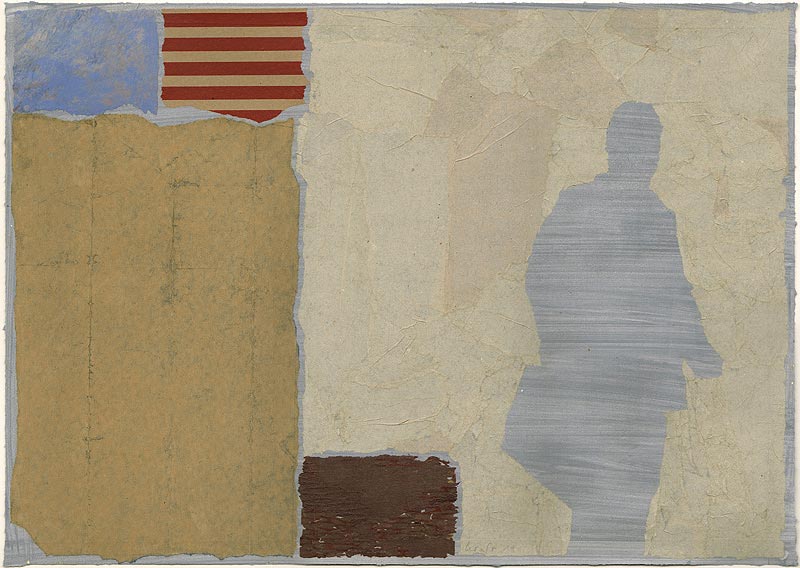 Stefan Kraft; Gepäck, 2014; Collage auf farbig grundiertem Papier, 42,2 × 59,5 cm; &copy; Stefan Kraft / VG Bild-Kunst, Bonn