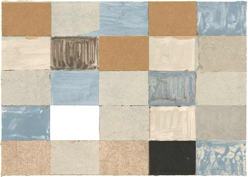 Stefan Kraft; Gepäck, 2015; Acryl und Collage auf Papier, 29,9 × 42 cm; © Stefan Kraft / VG Bild-Kunst, Bonn