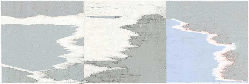 Stefan Kraft; Bodden, 2015; Décollage, 20,2 × 59,5 cm; &copy; Stefan Kraft / VG Bild-Kunst, Bonn