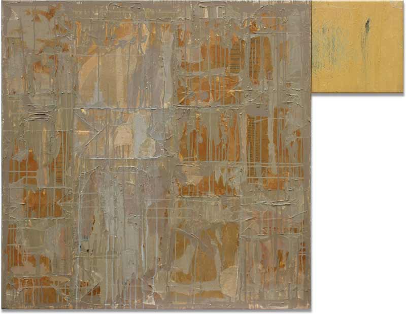 Stefan Kraft; Du gehörst zu mir, 1986–2015; Collage, Acryl und Öl auf Leinwand, 100 × 130 cm; © Stefan Kraft / VG Bild-Kunst, Bonn