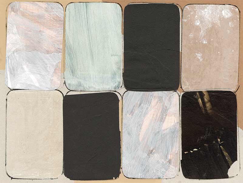 Stefan Kraft; Zwiegespräch mit S. (2): Ordnung,  2018; Collage, 30 × 40 cm; © Stefan Kraft / VG Bild-Kunst, Bonn