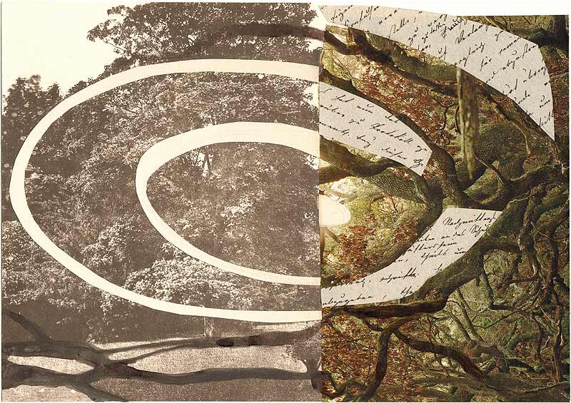 Stefan Kraft; ohne Titel, 2018/19; mit Stephanie Krumbholz; Collage und Zeichentusche auf Papier (angefangen von S. Kraft, fertiggestellt von S. Krumbholz), 21,1 × 29,8 cm; © Stephanie Krumbholz / Stefan Kraft / VG Bild-Kunst, Bonn