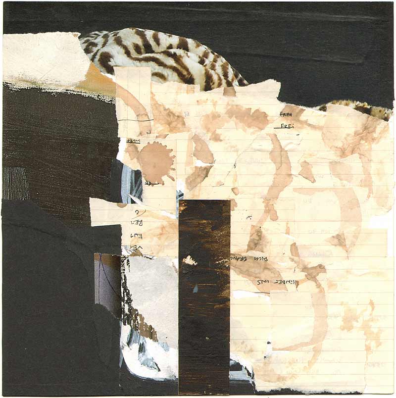 Stefan Kraft; Turm, 2019; Collage, ca. 20 × 20 cm; &copy; Stefan Kraft / VG Bild-Kunst, Bonn