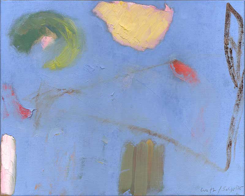 Stefan Kraft; Fast alles, im Sommer, 2020; mit Michaela Seliger; Öl auf Leinwand (angefangen von M. Seliger, fertiggestellt von S. Kraft), 40 × 50 cm; &copy; Stefan Kraft / Michaela Seliger / VG Bild-Kunst, Bonn