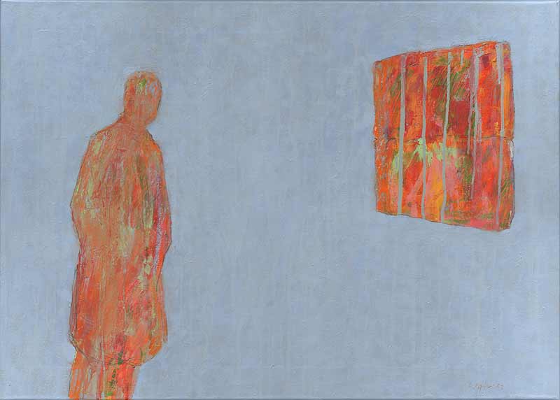Stefan Kraft; Perspektive, 2024; Öl auf Leinwand, 50 × 70 cm; © Stefan Kraft / VG Bild-Kunst, Bonn
