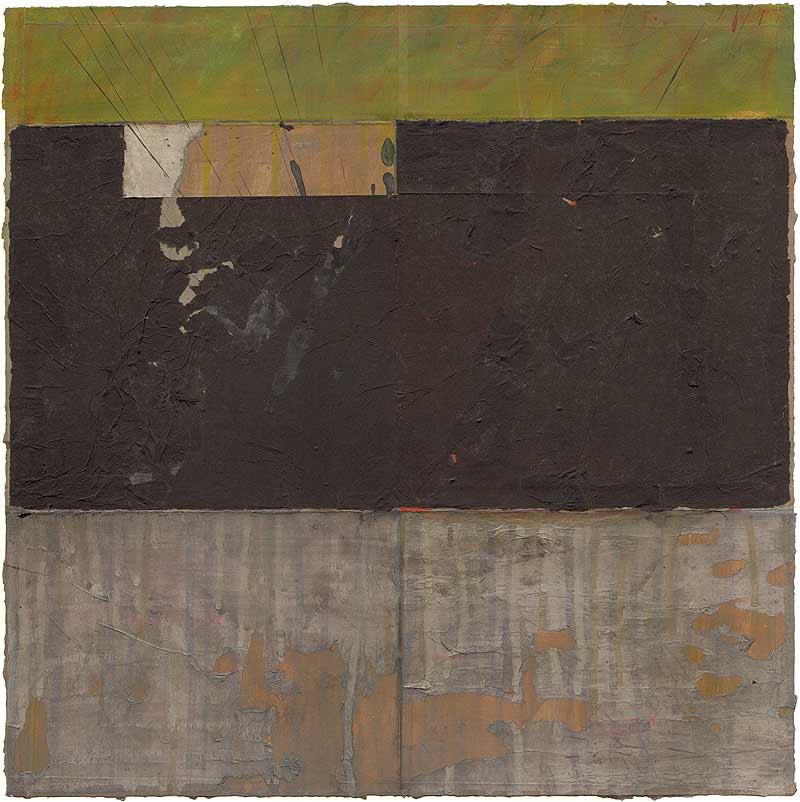 Stefan Kraft; PA/D III, 2026; Mischtechnik (Acryl, Pastell, Collage) auf Papier, ca. 44 × 44 cm; &copy; Stefan Kraft / VG Bild-Kunst, Bonn